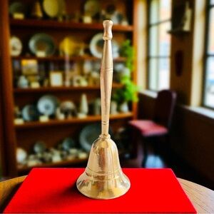 VTG Solid Brass Hand Bell,Dinner Bell/ Alter Bell/ Meditation Bell/ School Bell